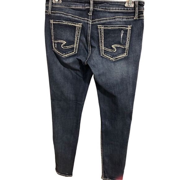 Silver Jeans Co Suki Skinny Blue Jeans Women’s Size 30W/29L - Picture 7 of 14